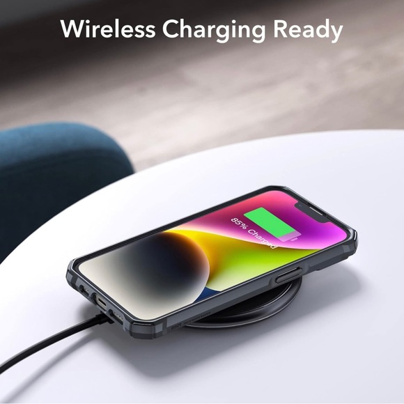 iPhone 14 Plus Black Case, Military Grade Protection, Shockproof Clear Black - Picture 5 of 6